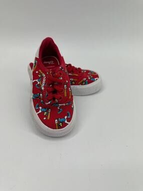 Adidas Disney Goofy Toddler Sneakers Red Canvas Shoes US 4K Pre-Owned